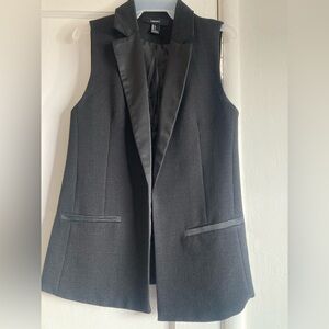 Forever 21 Black Blazer Vest